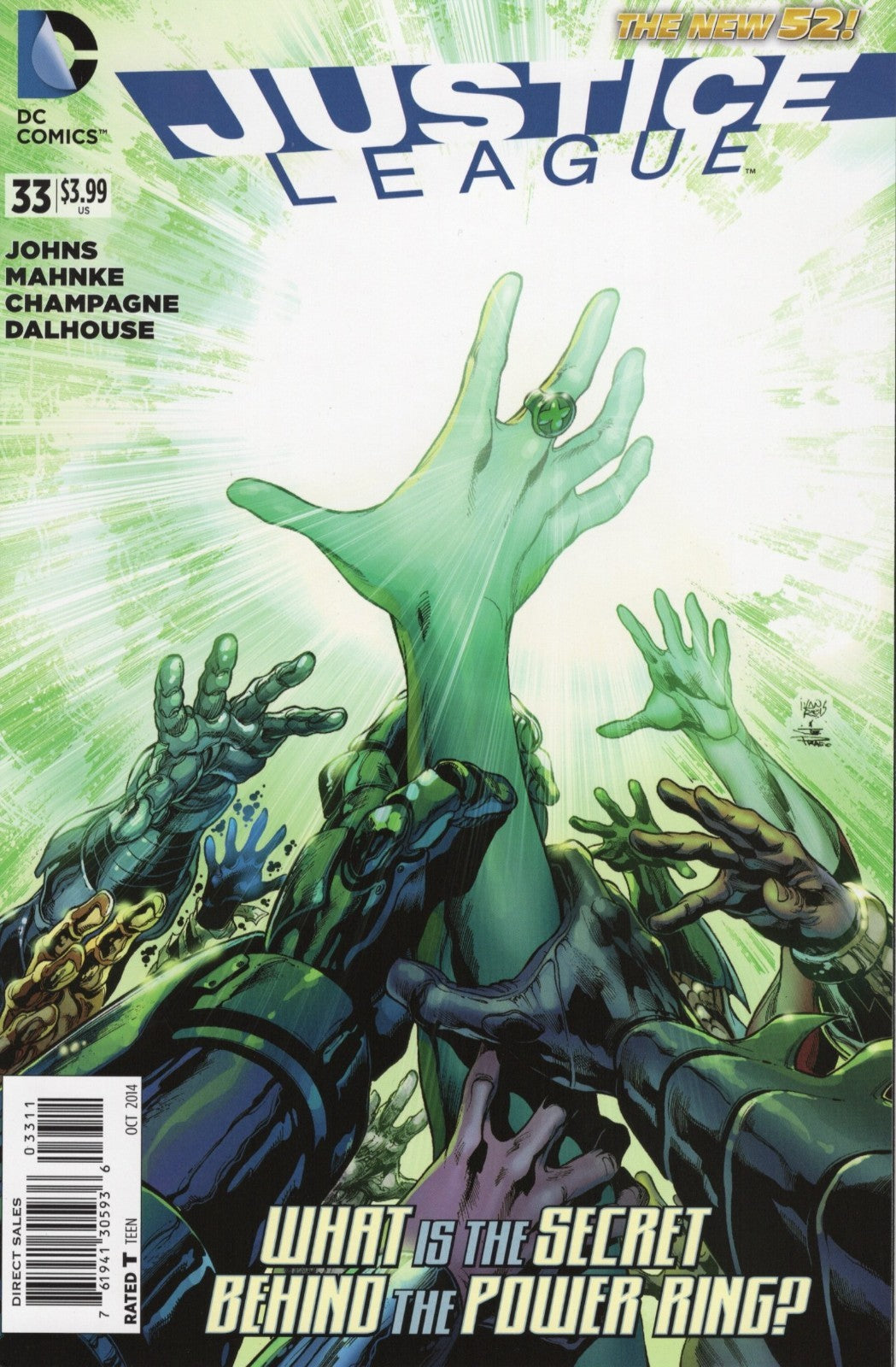 DC Justice Leage #33 Oct 2014 What is the Secret Behind the Power Ring