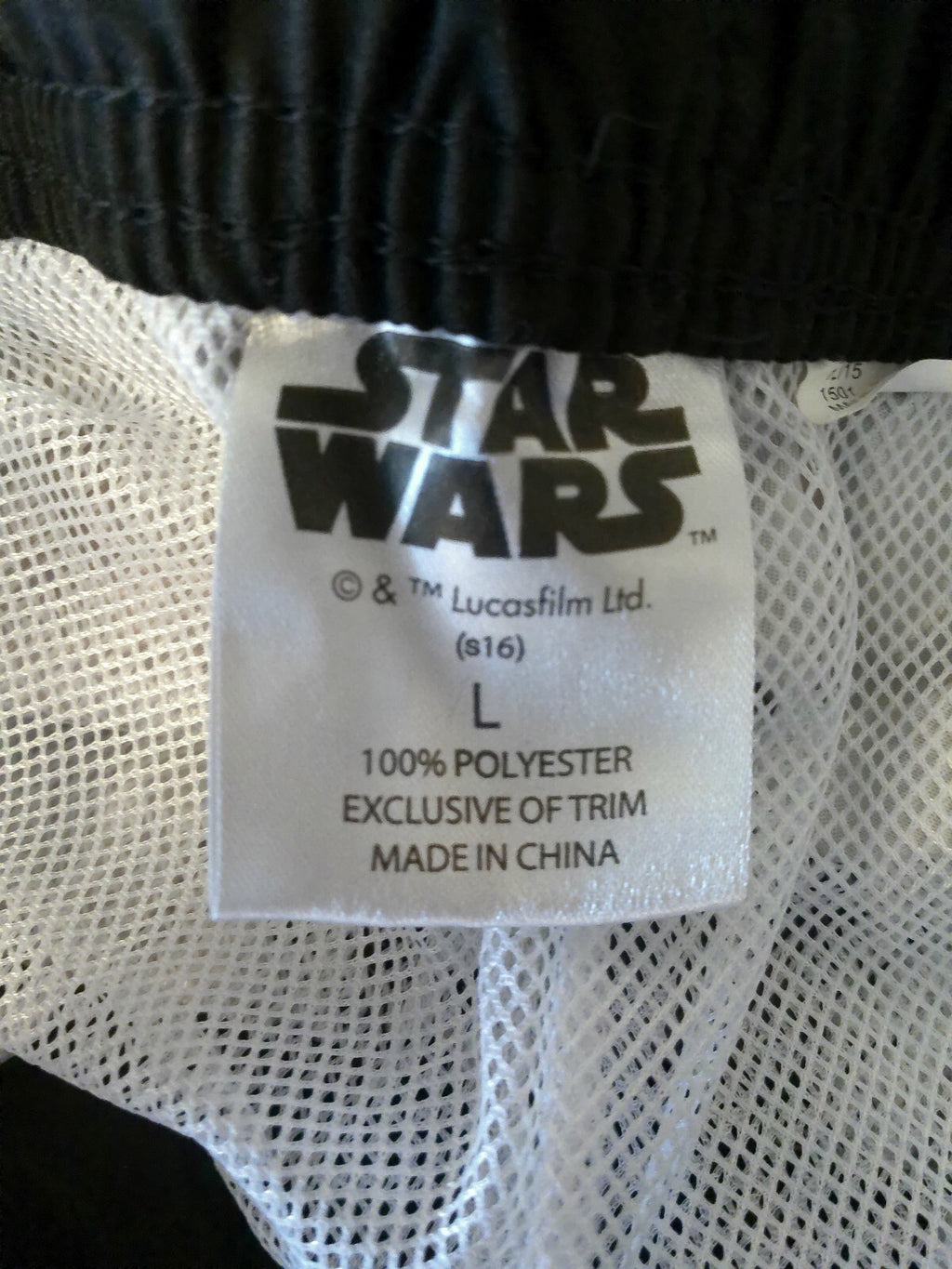 Men's Star Wars Swim Trunks Gray Various Characters Size L