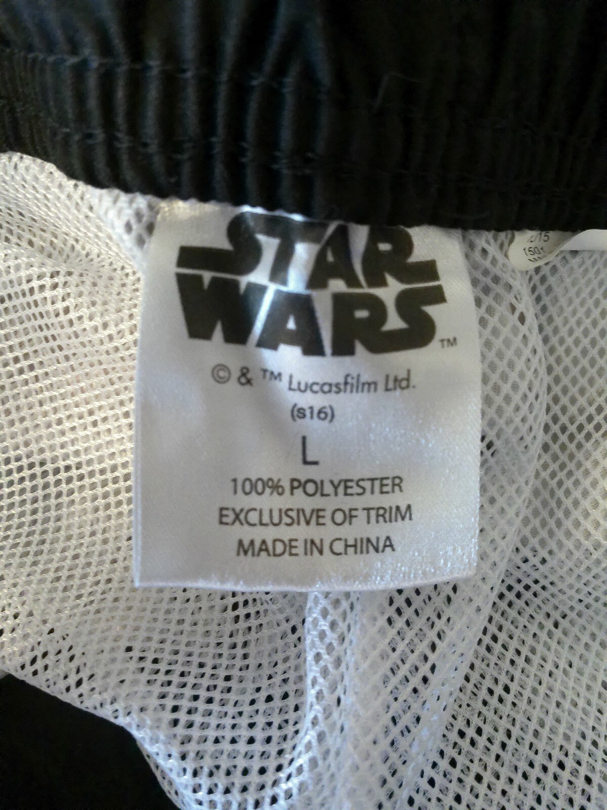 Men's Star Wars Swim Trunks Gray Various Characters Size L