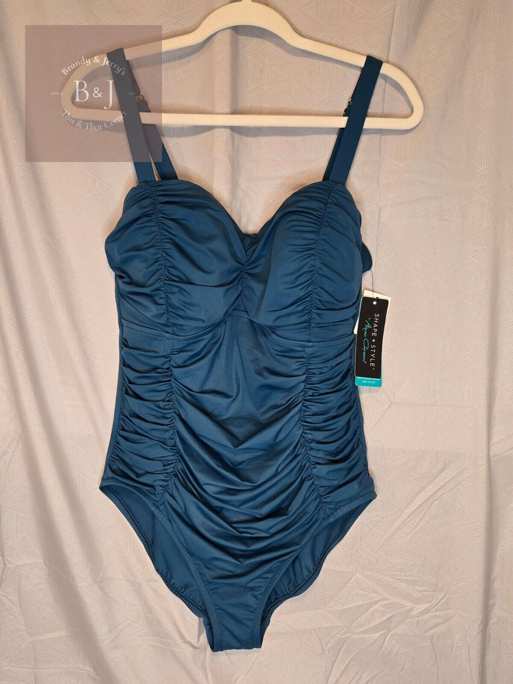 Women's Swimsuit by Aqua Green Medium Control Full Seat Blue/Green Siz