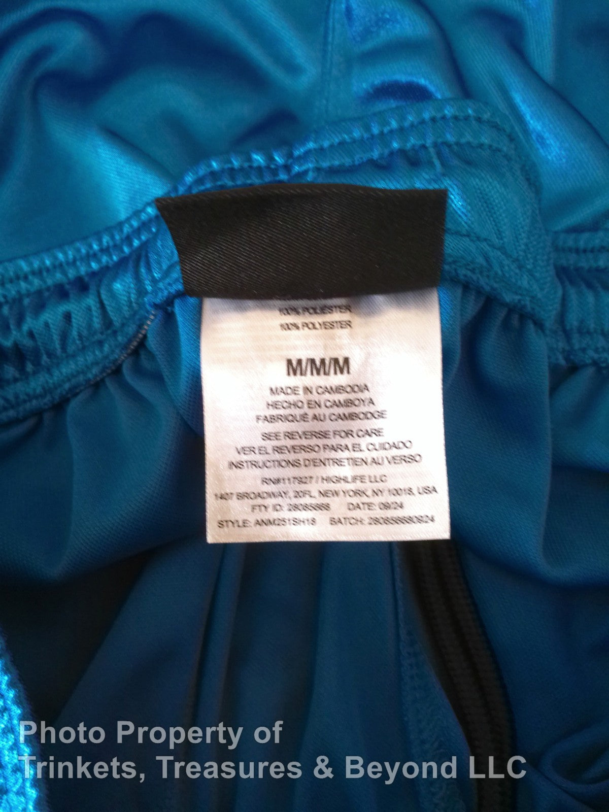 Men's AND1 Basketball Short 11" inseam Blue and Black Size M