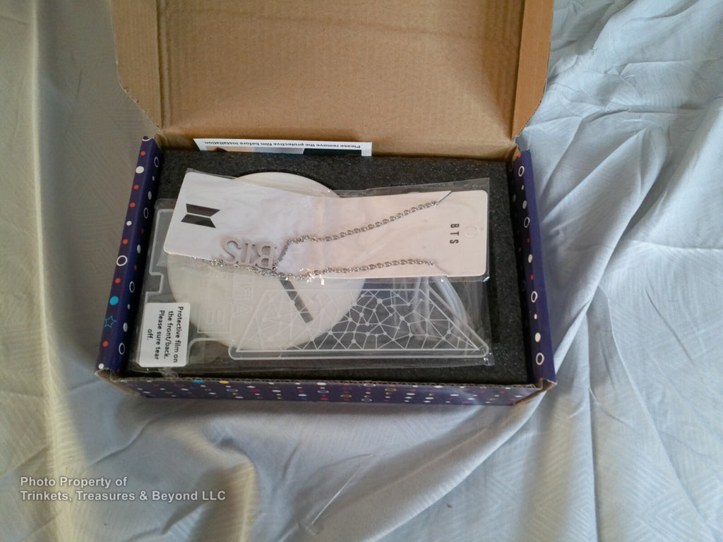 BTS ARMY LED Night Light with Remote, Stickers & Necklace - Ideal Gift for Fans!