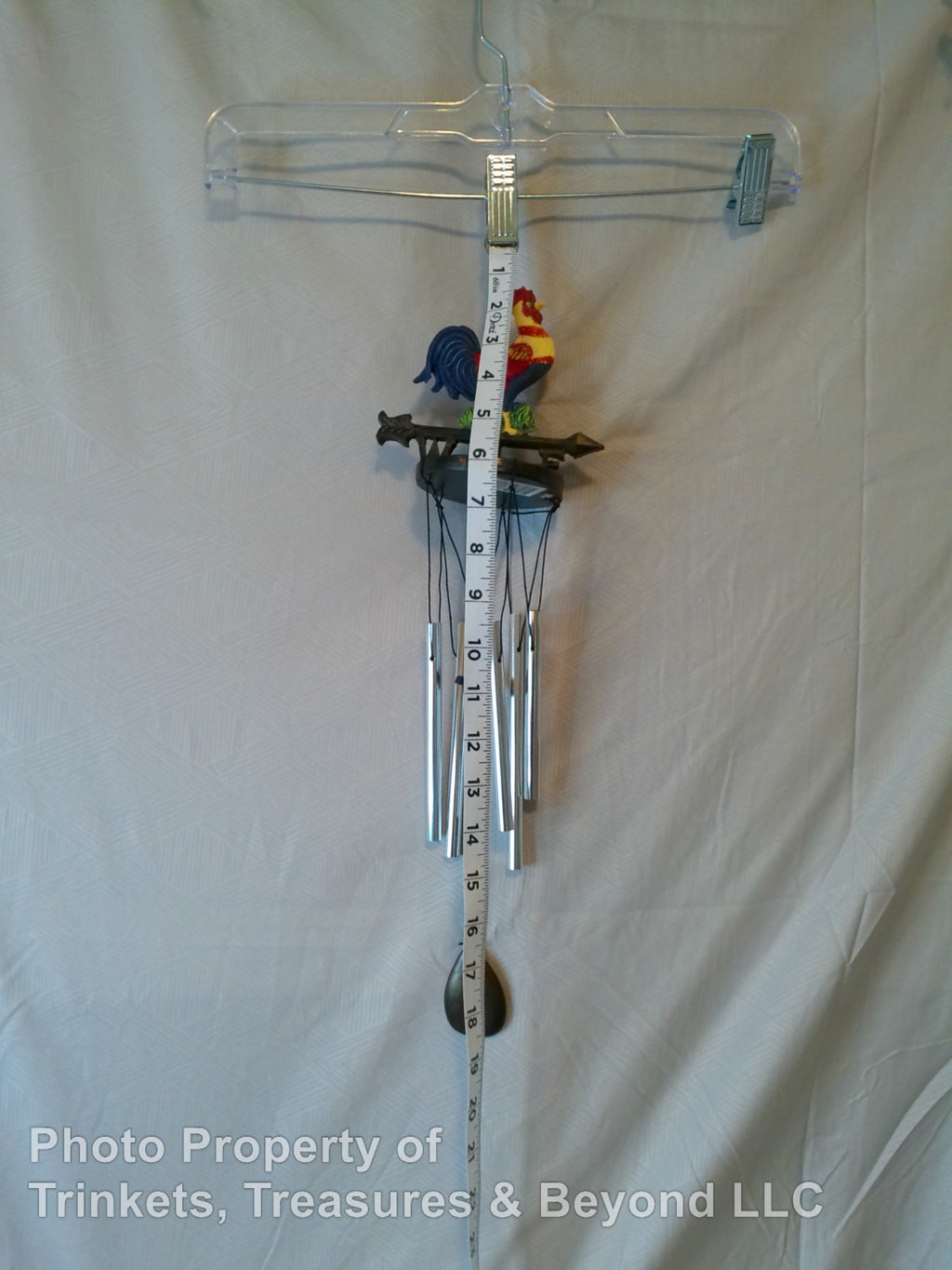 Rooster Wind Direction Windchime 18" Tall