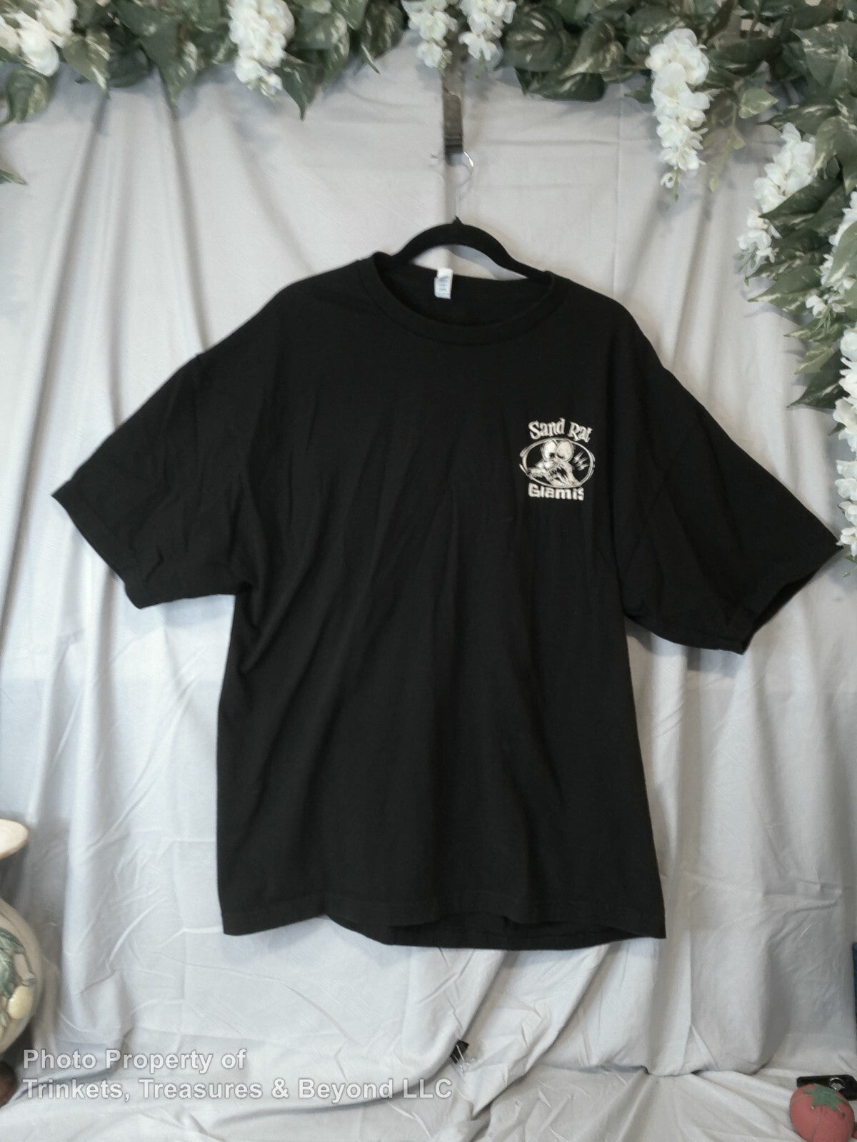 Men's Glamis Sand Rat T-Shirt Short Sleeve Black Size 2XL